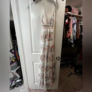 Karolina - alice and olivia - smocked maxi dress